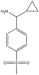 1-((1R)AMINOCYCLOPROPYLMETHYL)-4-(METHYLSULFONYL)BENZENE Struktur