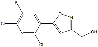 (5-(2,4-DICHLORO-5-FLUOROPHENYL)ISOXAZOL-3-YL)METHANOL Struktur