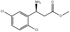 METHYL (3S)-3-AMINO-3-(2,5-DICHLOROPHENYL)PROPANOATE Struktur