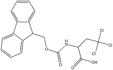 FMOC-L-2-AMINO-4,4,4-TRICHLOROBUTANOIC ACID Struktur