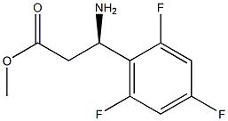 METHYL (3R)-3-AMINO-3-(2,4,6-TRIFLUOROPHENYL)PROPANOATE Struktur