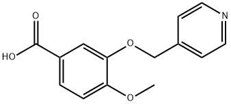 4-METHOXY-3-(PYRIDIN-4-YLMETHOXY)BENZOIC ACID Struktur