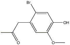 2-BROMO-4-HYDROXY-5-METHOXYPHENYLACETONE Struktur