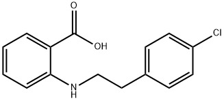 2-[[2-(4-CHLOROPHENYL)ETHYL]AMINO]BENZOIC ACID Struktur