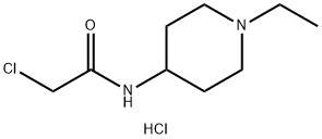 2-CHLORO-N-(1-ETHYLPIPERIDIN-4-YL)ACETAMIDE HYDROCHLORIDE Struktur