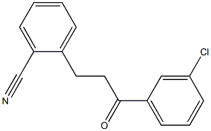 3'-CHLORO-3-(2-CYANOPHENYL)PROPIOPHENONE Struktur