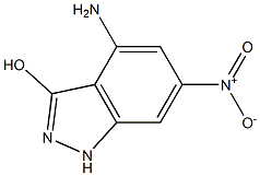 4-AMINO-3-HYDROXY-6-NITROINDAZOLE Struktur