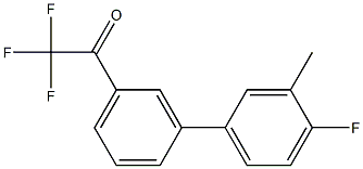 3'-(4-FLUORO-3-METHYLPHENYL)-2,2,2-TRIFLUOROACETOPHENONE Struktur