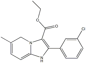 ETHYL 2-(3-CHLOROPHENYL)-6-METHYL-1H-IMIDAZO[1,2-A]PYRIDINE-3-CARBOXYLATE Struktur