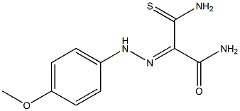 (2Z)-3-AMINO-2-[(4-METHOXYPHENYL)HYDRAZONO]-3-THIOXOPROPANAMIDE Struktur