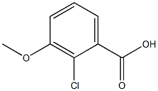 2-CHLORO-3-METHOXYBENZOIC ACID Struktur