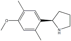 1-((2R)PYRROLIDIN-2-YL)-4-METHOXY-2,5-DIMETHYLBENZENE Struktur