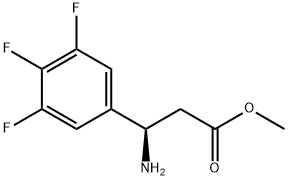 METHYL (3R)-3-AMINO-3-(3,4,5-TRIFLUOROPHENYL)PROPANOATE Struktur