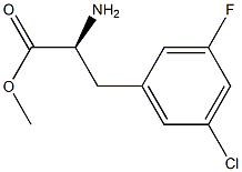 METHYL (2S)-2-AMINO-3-(5-CHLORO-3-FLUOROPHENYL)PROPANOATE Struktur