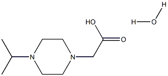 (4-ISOPROPYLPIPERAZIN-1-YL)ACETIC ACID HYDRATE Struktur