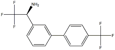 (1S)-2,2,2-TRIFLUORO-1-(3-[4-(TRIFLUOROMETHYL)PHENYL]PHENYL)ETHYLAMINE Struktur