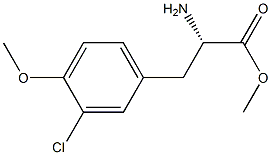 METHYL (2S)-2-AMINO-3-(3-CHLORO-4-METHOXYPHENYL)PROPANOATE Struktur