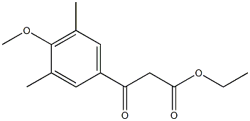 ETHYL (3,5-DIMETHYL-4-METHOXYBENZOYL)ACETATE Struktur