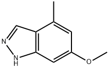 6-METHOXY-4-METHYL-(1H)INDAZOLE Struktur