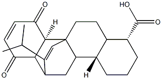 (5R,9S,18R)-20-ISOPROPYL-14,17-DIOXOPENTACYCLO[10.6.2.0(1,10).0(4,9).0(13,18)]ICOSA-15,19-DIENE-5-CARBOXYLIC ACID Struktur