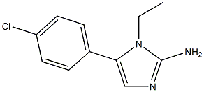 5-(4-CHLORO-PHENYL)-1-ETHYL-1H-IMIDAZOL-2-YLAMINE Struktur