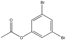 3,5-DIBROMOPHENYL ACETATE Struktur