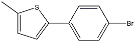 4-BROMO-(5-METHYL-2-THIENYL)BENZENE Struktur