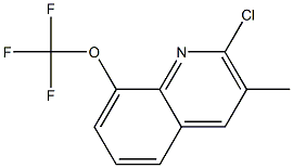 2-CHLORO-3-METHYL-8-TRIFLUOROMETHOXYQUINOLINE Struktur