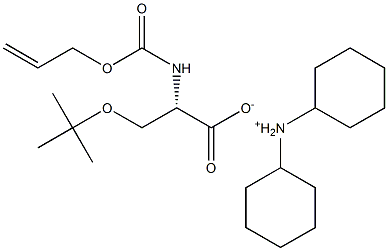 ALOC-SER(TBU)-OH DCHA Struktur