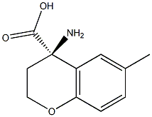 (4R)-4-AMINO-6-METHYLCHROMANE-4-CARBOXYLIC ACID Struktur