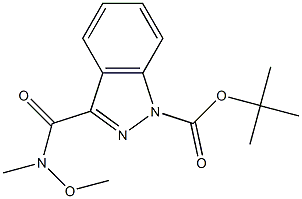 1-BOC-3-(METHOXY-METHYL-CARBAMOYL)INDAZOLE Struktur