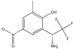 2-((1R)-1-AMINO-2,2,2-TRIFLUOROETHYL)-6-METHYL-4-NITROPHENOL Struktur