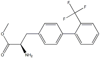 METHYL (2R)-2-AMINO-3-(4-[2-(TRIFLUOROMETHYL)PHENYL]PHENYL)PROPANOATE Struktur