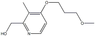 2-HYDROXYMETHYL-4-METHOXYPROPOXY-3-METHYLPYRIDINE Struktur