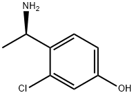 4-((1R)-1-AMINOETHYL)-3-CHLOROPHENOL Struktur