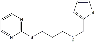 N-(3-(PYRIMIDIN-2-YLTHIO)PROPYL)-N-(THIEN-2-YLMETHYL)AMINE Struktur