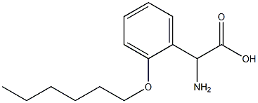 AMINO-(2-HEXYLOXY-PHENYL)-ACETIC ACID Struktur