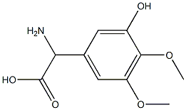 AMINO-(3-HYDROXY-4,5-DIMETHOXY-PHENYL)-ACETIC ACID Struktur