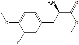 METHYL (2R)-2-AMINO-3-(3-FLUORO-4-METHOXYPHENYL)PROPANOATE Struktur