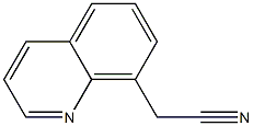 QUINOLIN-8-YLACETONITRILE Struktur