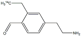 4-(2-AMINOETHYL)BENZALDEHYDE, [ETHYL-2-14C]- Struktur