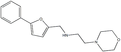 2-MORPHOLIN-4-YL-N-((5-PHENYL-2-FURYL)METHYL)ETHANAMINE Struktur