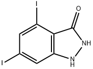 4,6-DIIODO-3-HYDROXYINDAZOLE Struktur