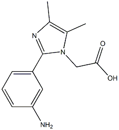 [2-(3-AMINO-PHENYL)-4,5-DIMETHYL-IMIDAZOL-1-YL]-ACETIC ACID Struktur