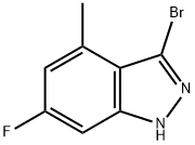 3-BROMO-6-FLUORO-4-METHYLINDAZOLE Struktur