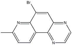 6-BROMO-8-METHYLPYRIDO[3,2-F]QUINOXALINE Struktur