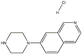 7-(1-PIPERAZINYL)-ISOQUINOLINE HYDROCHLORIDE Struktur