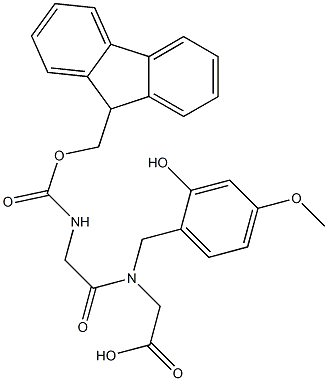 FMOC-GLY-(HMB)GLY-OH Struktur