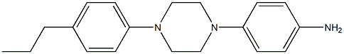 1-(4-AMINOPHENYL)-4-(4-N-PROPYLPHENYL)PIPERAZINE Struktur