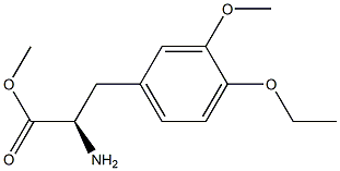 METHYL (2R)-2-AMINO-3-(4-ETHOXY-3-METHOXYPHENYL)PROPANOATE Struktur